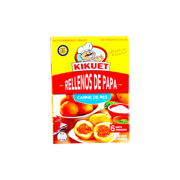 Kikuet Relleno de papa con carne de Res 21.1 oz ( 6 Unidades)
