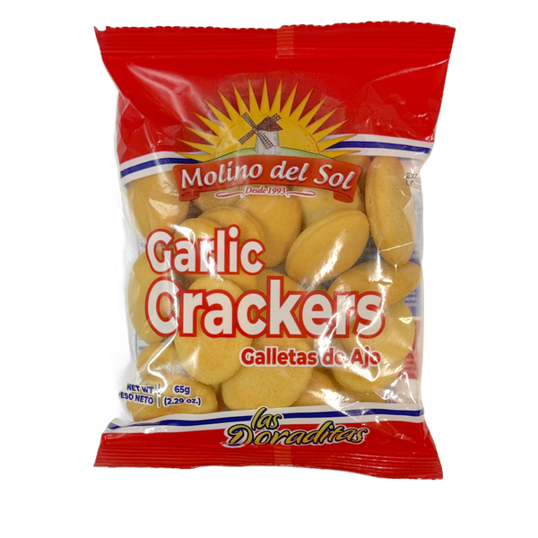 Molinos del Sol Galletas de ajo 2.12 oz