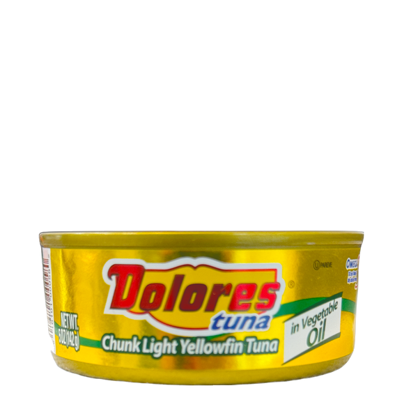 DOLORES Chunk Light Yellowfin Tuna in Vegetable Oil 5 OZ(142 G)