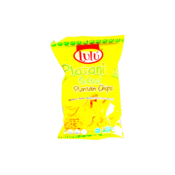 Salted Plantain Chips Lulu 3 oz