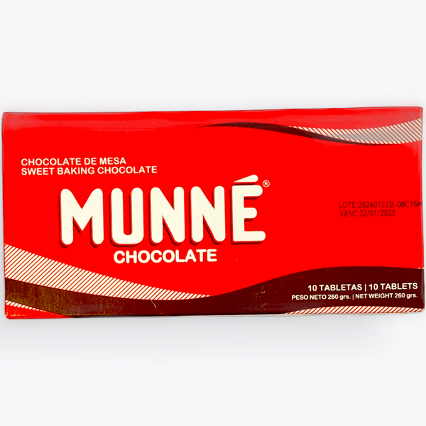 MUNNE Chocolate 10 tabletas 260 gr