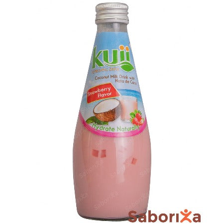 Leche de Fresa Y Coco KUII/ coconut milk with strawberry flavor 