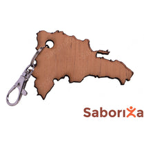 Keychain With the Map of the Dominican Republic