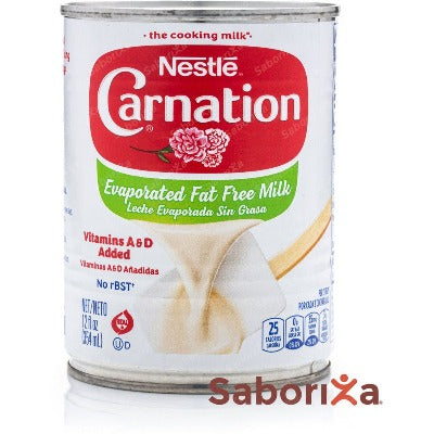 Leche Evaporada Libre de Grasa Carnation NESTLE/ fat free evaporated milk 