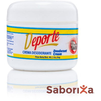 Crema Desodorante Sin fragancia DEPORTE 2 Oz