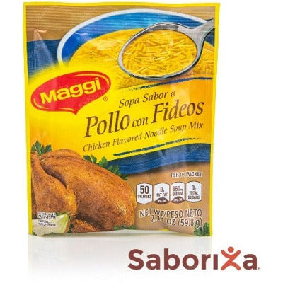 Sopa  Sabor a pollo MAGGI/ pollo con fideos 