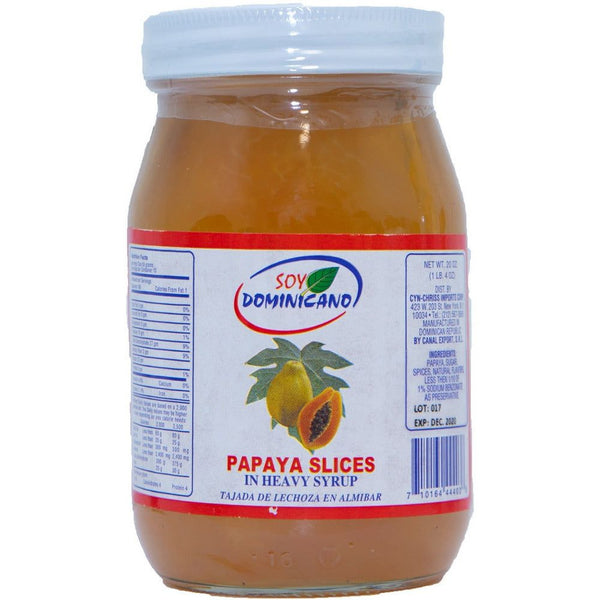 Dulce de Papaya en Almíbar Soy Dominicano