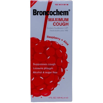 Jarabe Maximum Rasberry y Aloe BRONCOCHEM 4 Oz