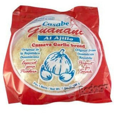 Casabe al Ajillo Guanani / cassasva Garlic Bread 