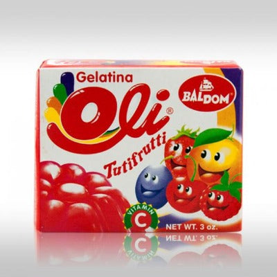 Gelatina Tutti Frutti OLI BALDOM 3 oz
