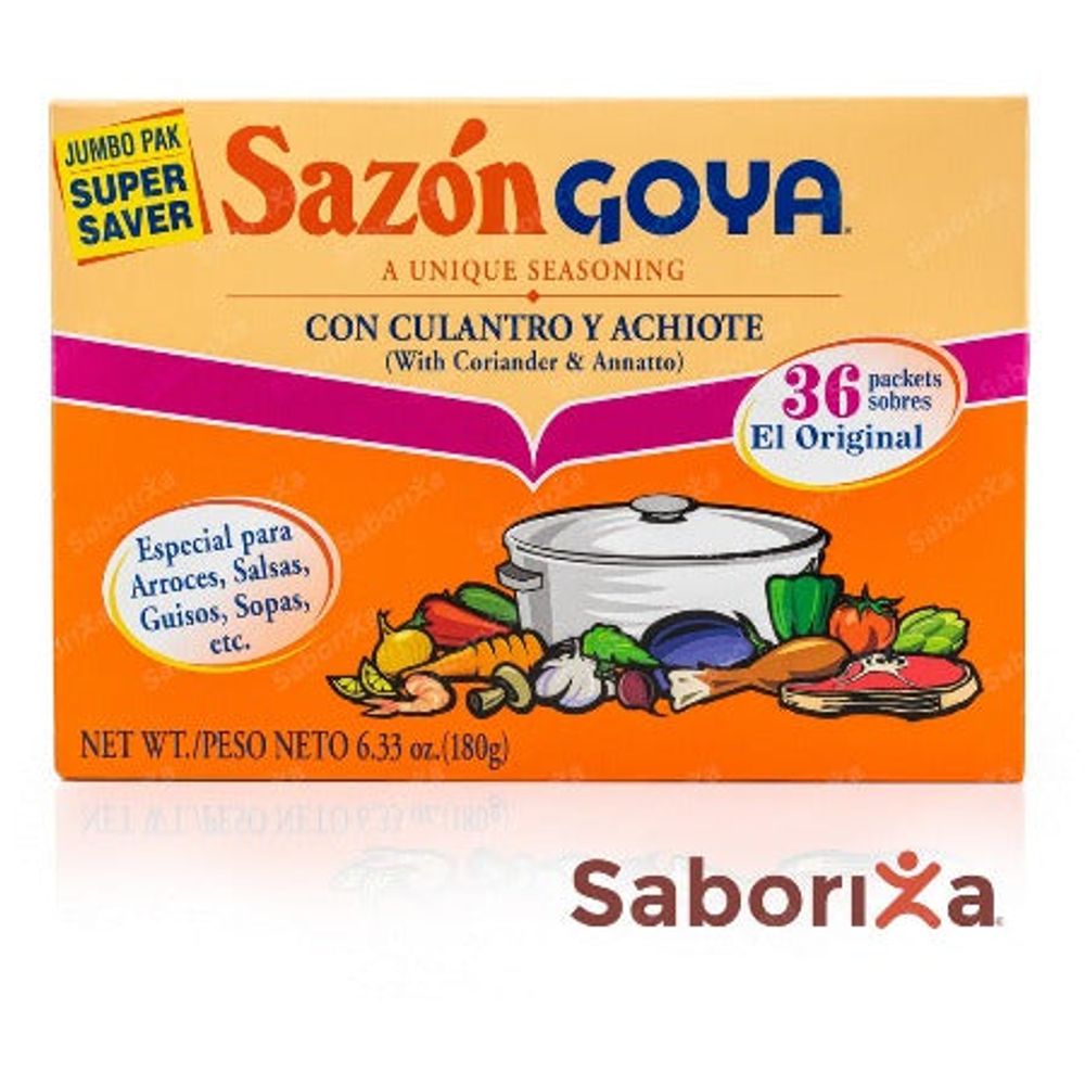 Sazón Con Culantro And Achiote Goya 3 52 Oz 20 Sobres – Saboriza