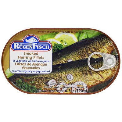 Rugen Fisch Smoked Herring Fillet 6.7 oz