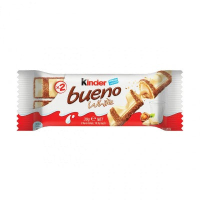 Chocolate Blanco relleno de Crema de Avellanas Kinder Bueno Individual 1.4 oz(39g)